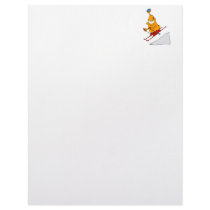 Martian Skier Personalized Letterhead