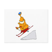 Martian Skier Post Cards
