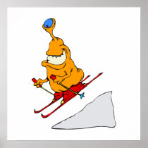 Martian Skier Posters