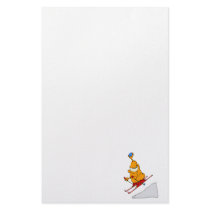 Martian Skier Custom Stationery