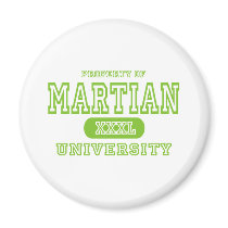 Martian University magnets by universityshirts Martian University magnets