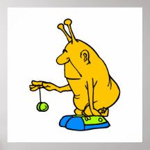 Martian with a YoYo Poster