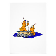 Martians Inspecting Rover Custom Announcement