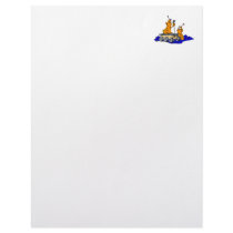 Martians Inspecting Rover Customized Letterhead