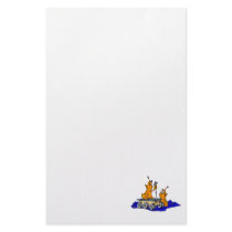 Martians Inspecting Rover Stationery Paper