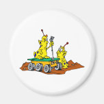 Martians investigating rover fridge magnet