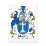 Martin Family Crest Post Cards