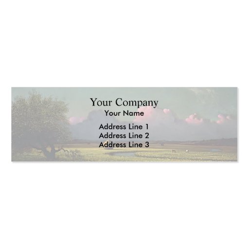 Martin Heade: Sunlight and Shadow Business Card (front side)