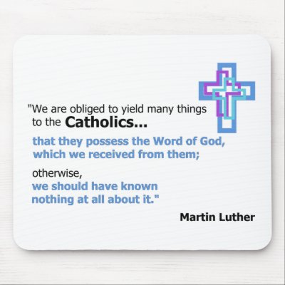 Martin Luther Quote Mouse Mat by AllCatholicShop