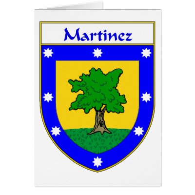 Martinez Coat of Arms/Family Crest Greeting Cards by NameGame