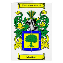 Martinez Coat of Arms Greeting Card