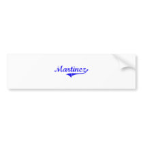 Martinez Surname Classic Style Bumper Stickers
