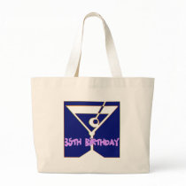 Martini 35th Birthday Gifts Tote Bags