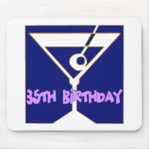 Martini 35th Birthday Gifts Mousepad