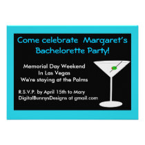 Martini Bachelorette Party Invitation invitations