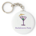 Martini Bachelorette Party Keychains