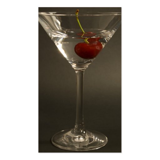 Martini Beverage Business Card (front side)