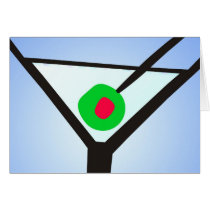 Martini (Blank Card / Customize) by printslink Martini (Blank Card / Customize)