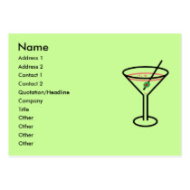 Martini Business Cards business cards by toxiferous Martini Business Cards business cards