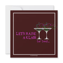 Martini Cocktail Birthday Party Invitation