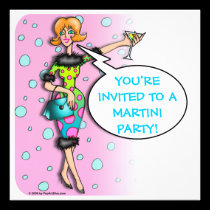 Martini - Cocktail Party Invitation invitations