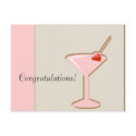 martini, Congratulations! postcards by partypassion martini, Congratulations! postcards
