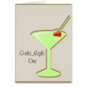 martini, Girls NightOut card