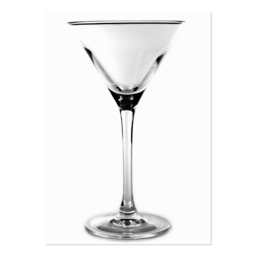 martini glass business card