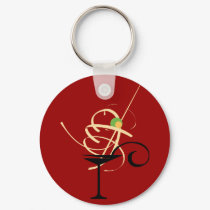 Martini Glass keychains