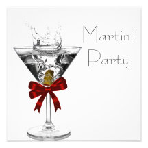 Martini Glass Martini Party Invitations