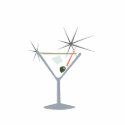 Martini Glass Polo t-shirts by JaZilla Martini Glass Polo t-shirts