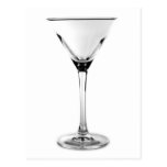 martini glass post card