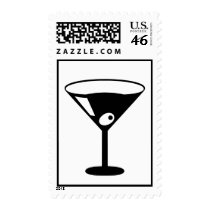 martini glass stamp