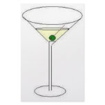 Martini Glass Stationery Design