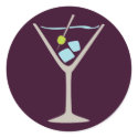 Martini Glass stickers by JaZilla Martini Glass stickers