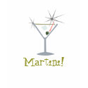 Martini Glass T-shirt by JaZilla Martini Glass T-shirt