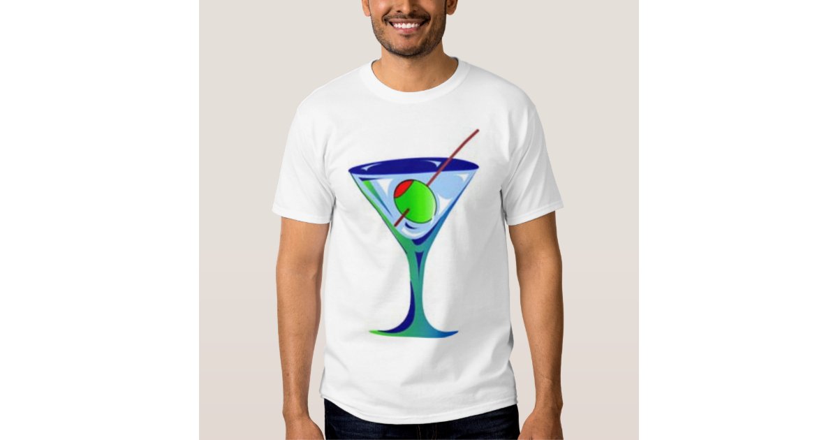 Martini Glass TShirt Zazzle