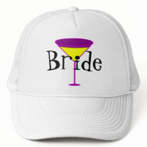 Martini Glasses Bride Hat