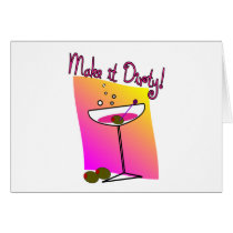 Martini Lover "Make it Dirty" gifts cards