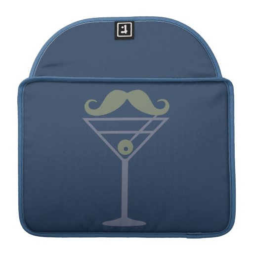 Martini Moustache custom MacBook sleeve MacBook Pro Sleeves