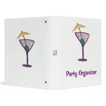 Martini Party Organizer binders by JunipersWedding Martini Party Organizer binders