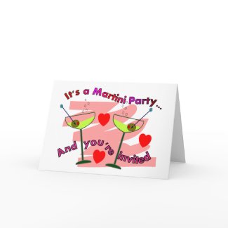 Martini Party--You're Invited Party Invitations card