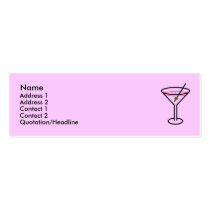 Martini Profile Cards business cards by toxiferous Martini Profile Cards business cards