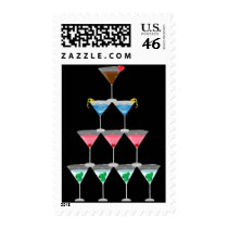 Martini Pyramid postage by totallypainted Martini Pyramid postage