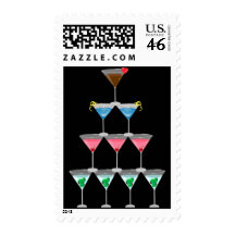 Martini Pyramid Stamps