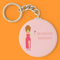 Martini Queen Keychain