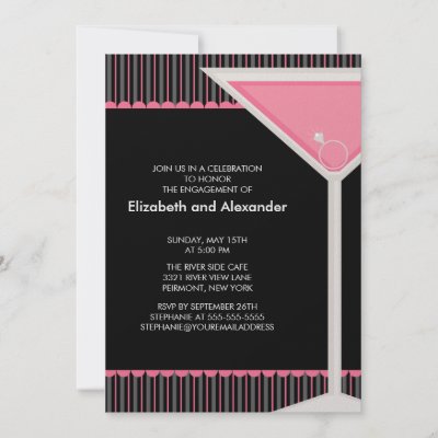 cocktail engagement party invitations