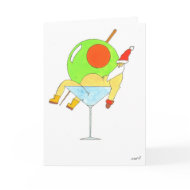 martini santa card