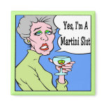 Martini Slut Cartoon magnets
