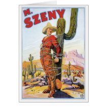 Martini Szeny ~ Vintage Cowboy Wonder Magic Act Cards